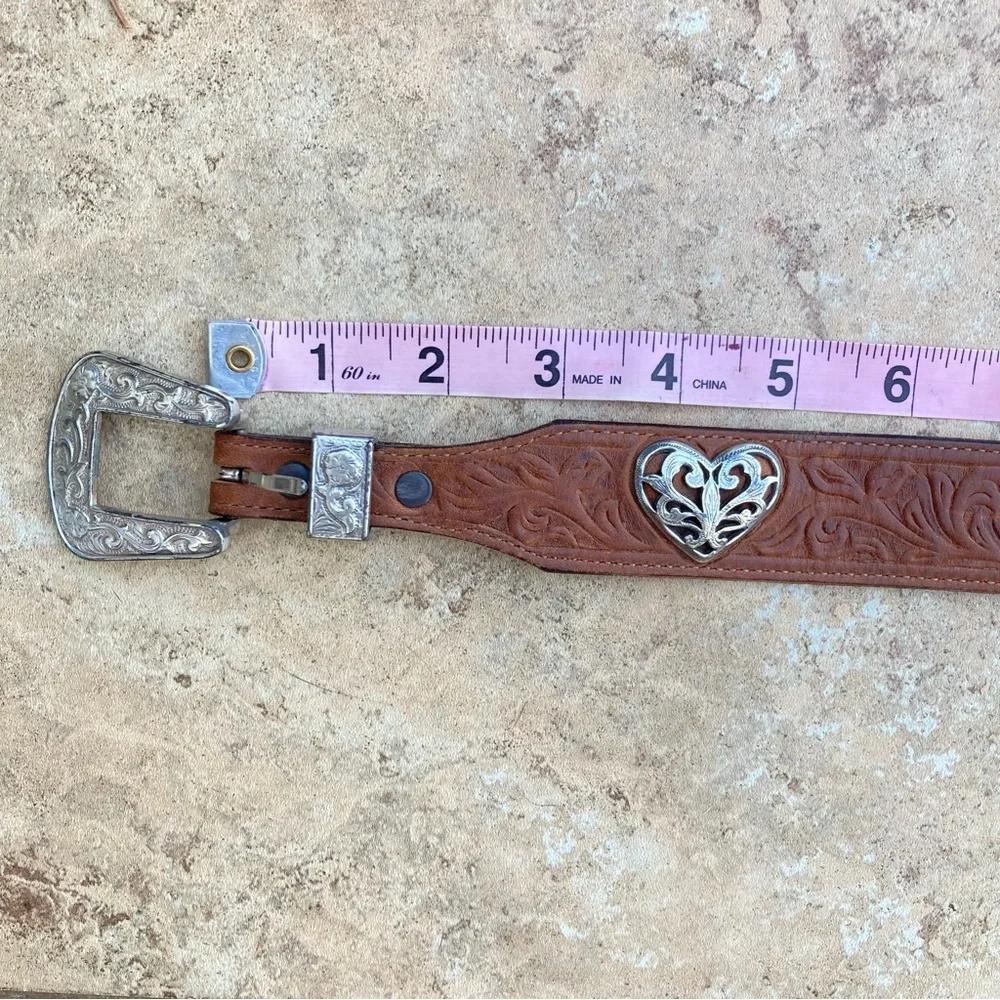 Justin Western Heart Belt 26”